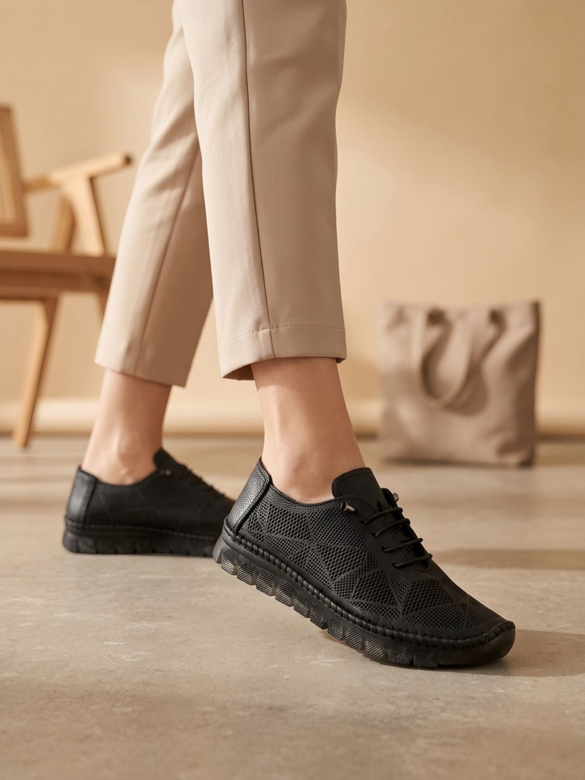 Genuine Leather Woman Comfort 8