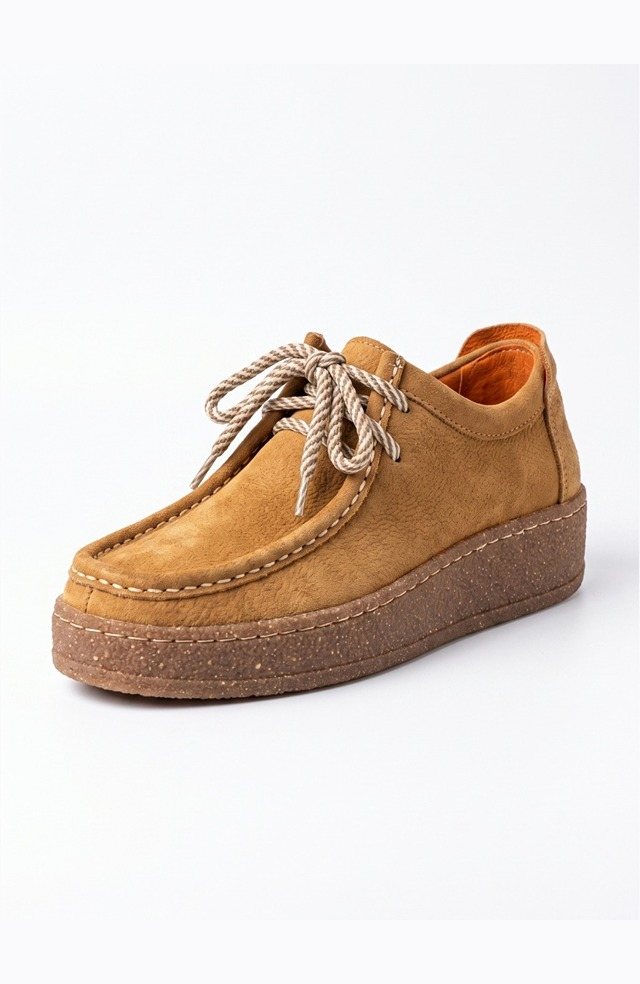 Women's Genuine Leather Nubuck Comfort Shoe 6